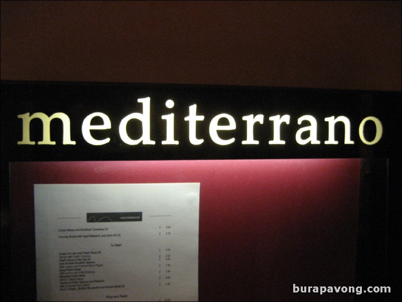 Mediterrano restaurant.