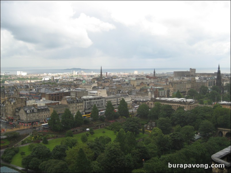 Edinburgh from Edinburgh Castle.