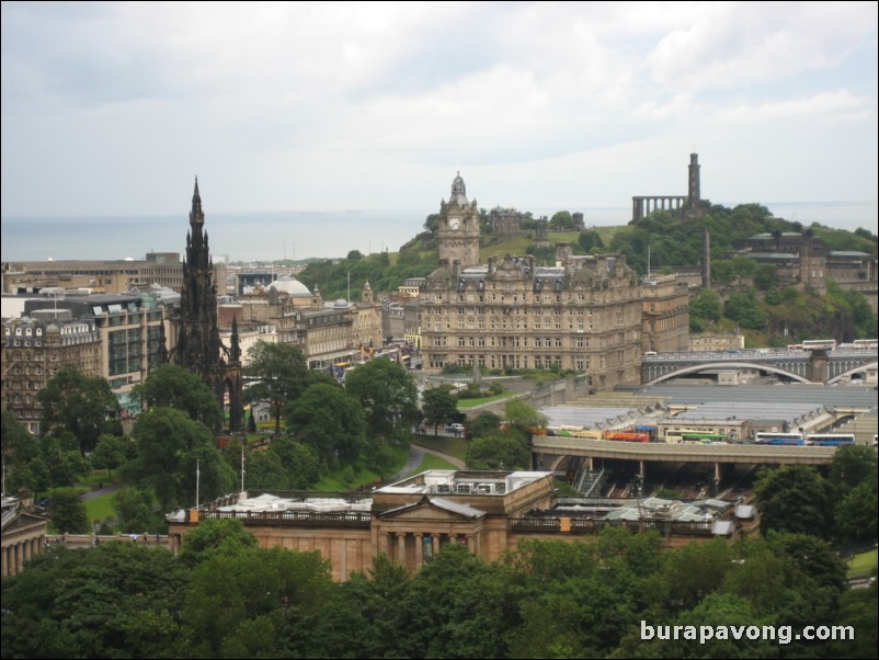 Edinburgh from Edinburgh Castle.