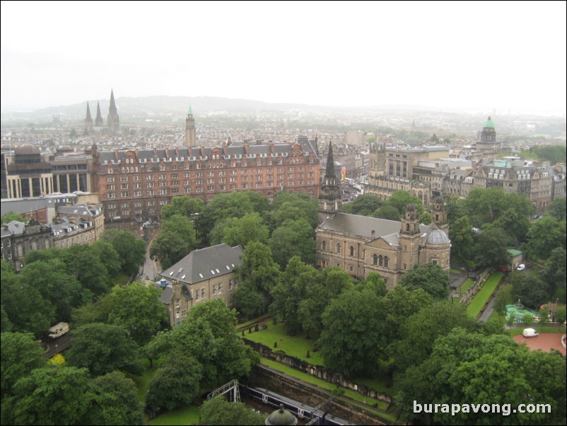 Edinburgh from Edinburgh Castle.