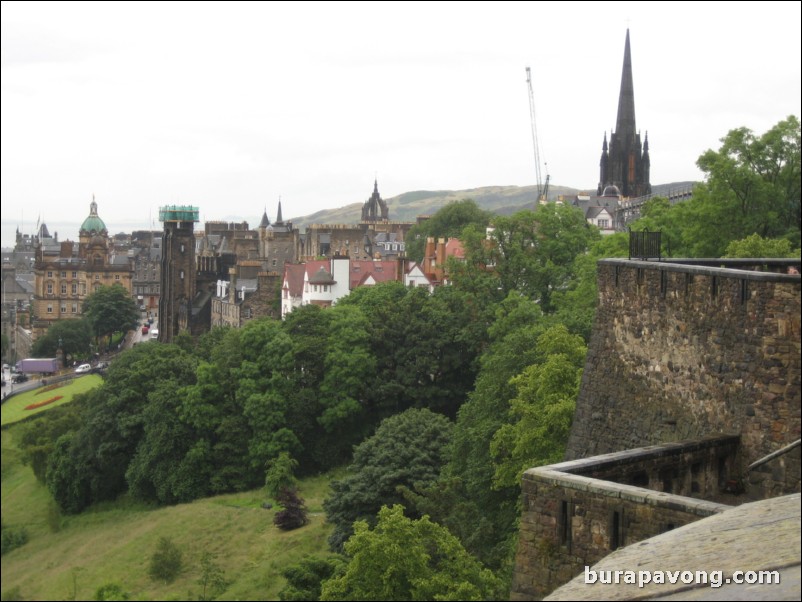 Edinburgh from Edinburgh Castle.