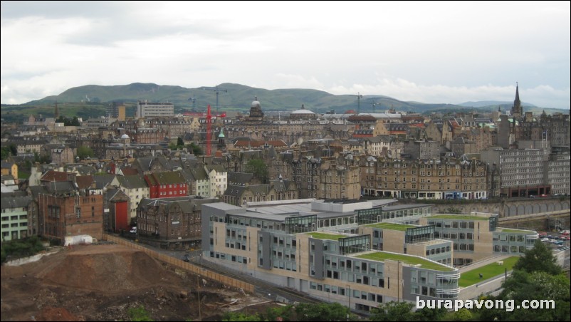 Views of Edinburgh from Calton Hill.