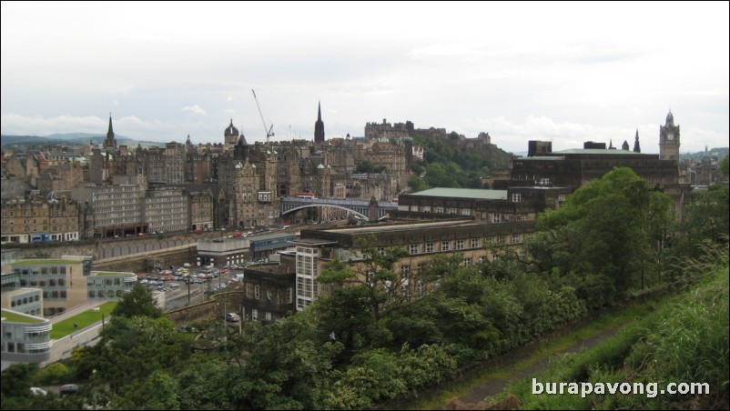 Views of Edinburgh from Calton Hill.