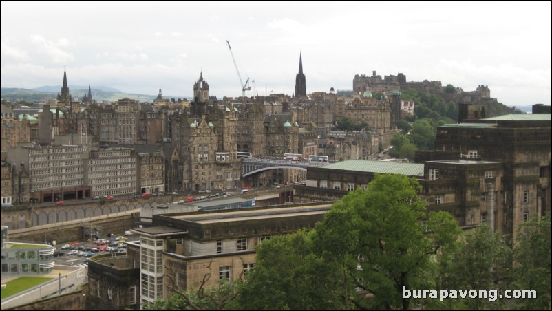 Views of Edinburgh from Calton Hill.