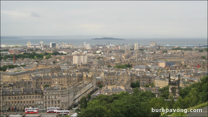 Views of Edinburgh from Calton Hill.