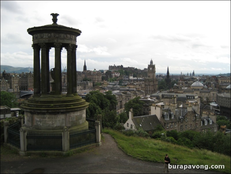 Views of Edinburgh from Calton Hill.