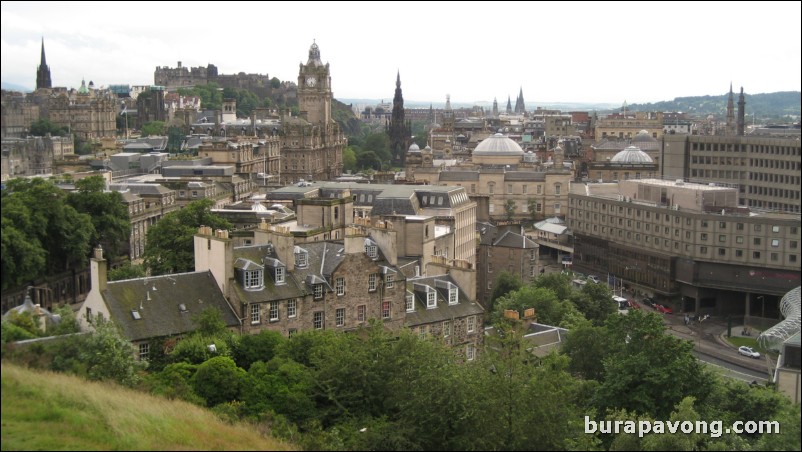 Views of Edinburgh from Calton Hill.