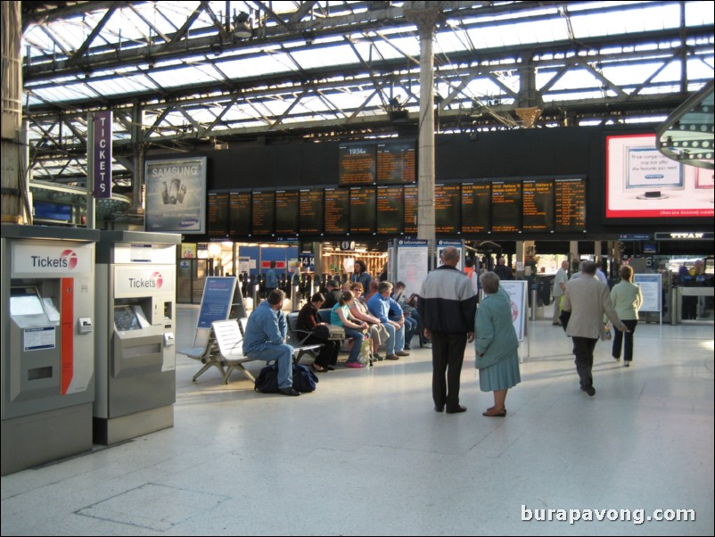 Edinburgh Waverley train station.