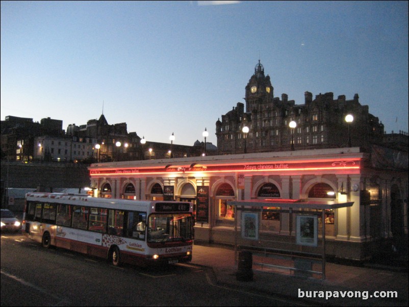 Jimmy Chung's on Waverley Bridge.