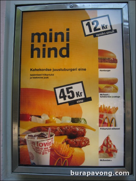 Estonian McDonald's.