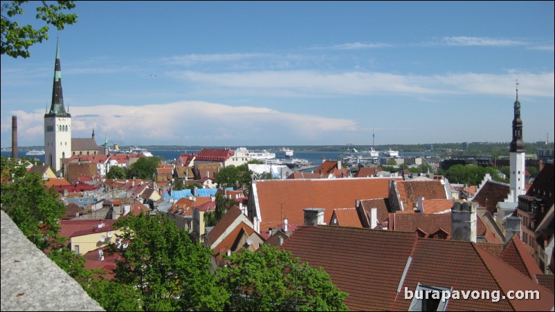 Looking over the Old Town.