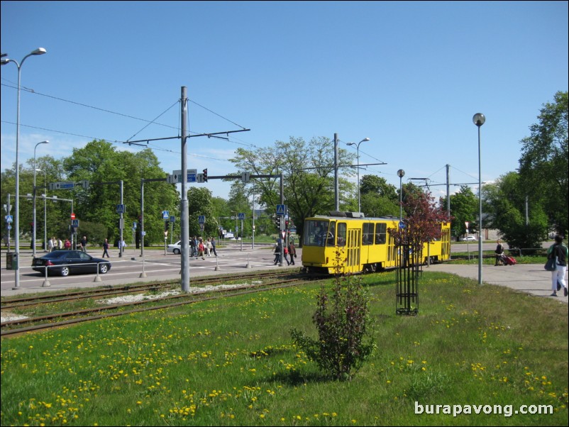 Walking back to the Port of Tallinn.