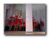 The Stars of St. Petersburg doing lyrical dances of the Russian North, Cossacks from the Don and Voronezh, and miniatures of the Urals and Siberia.