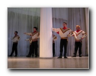 The Stars of St. Petersburg doing lyrical dances of the Russian North, Cossacks from the Don and Voronezh, and miniatures of the Urals and Siberia.