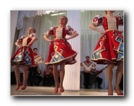 The Stars of St. Petersburg doing lyrical dances of the Russian North, Cossacks from the Don and Voronezh, and miniatures of the Urals and Siberia.