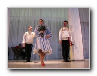 The Stars of St. Petersburg doing lyrical dances of the Russian North, Cossacks from the Don and Voronezh, and miniatures of the Urals and Siberia.