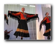 The Stars of St. Petersburg doing lyrical dances of the Russian North, Cossacks from the Don and Voronezh, and miniatures of the Urals and Siberia.