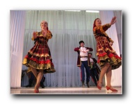 The Stars of St. Petersburg doing lyrical dances of the Russian North, Cossacks from the Don and Voronezh, and miniatures of the Urals and Siberia.