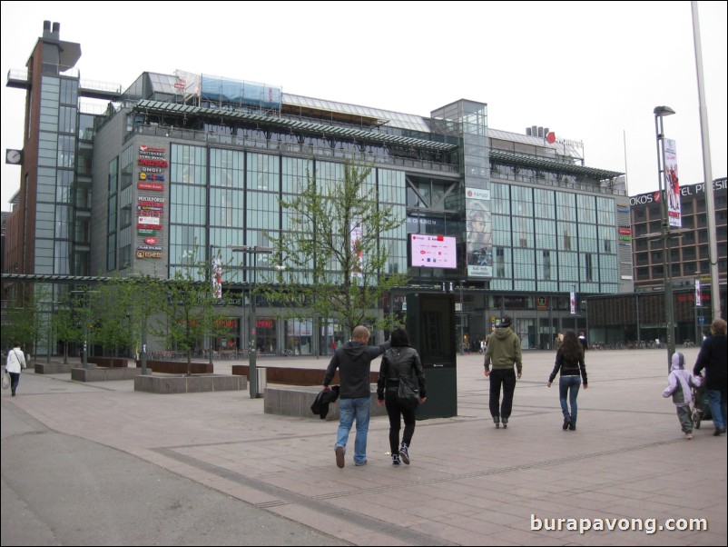 Kamppi Center, a new shopping and transportation complex in the center of Helsinki.