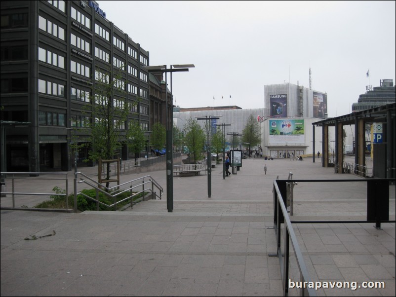 Kamppi Center, a new shopping and transportation complex in the center of Helsinki.