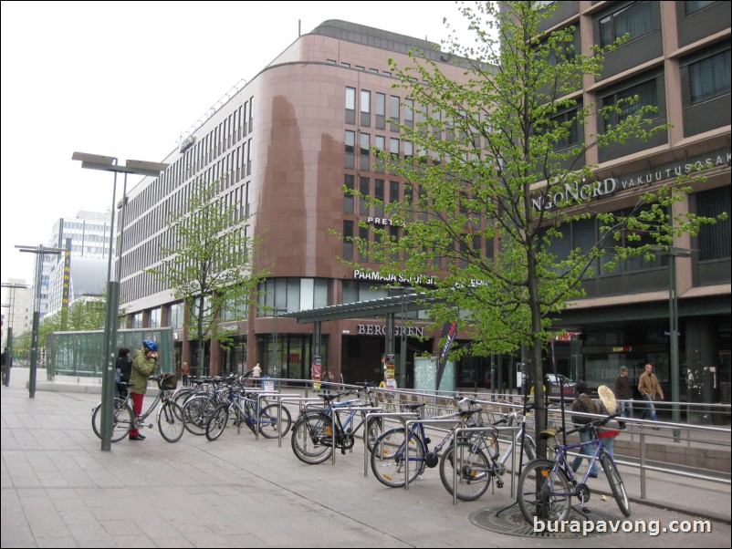 Kamppi Center, a new shopping and transportation complex in the center of Helsinki.