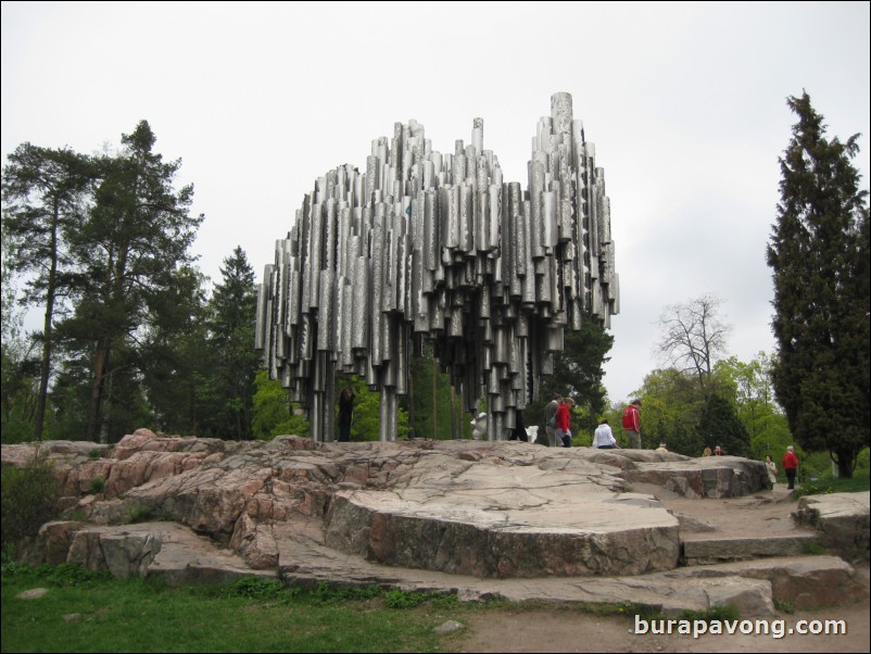 The Sibelius Monument in Sibelius Park.