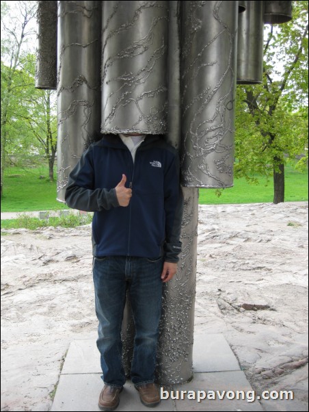 The Sibelius Monument in Sibelius Park.