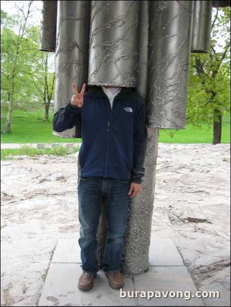 The Sibelius Monument in Sibelius Park.