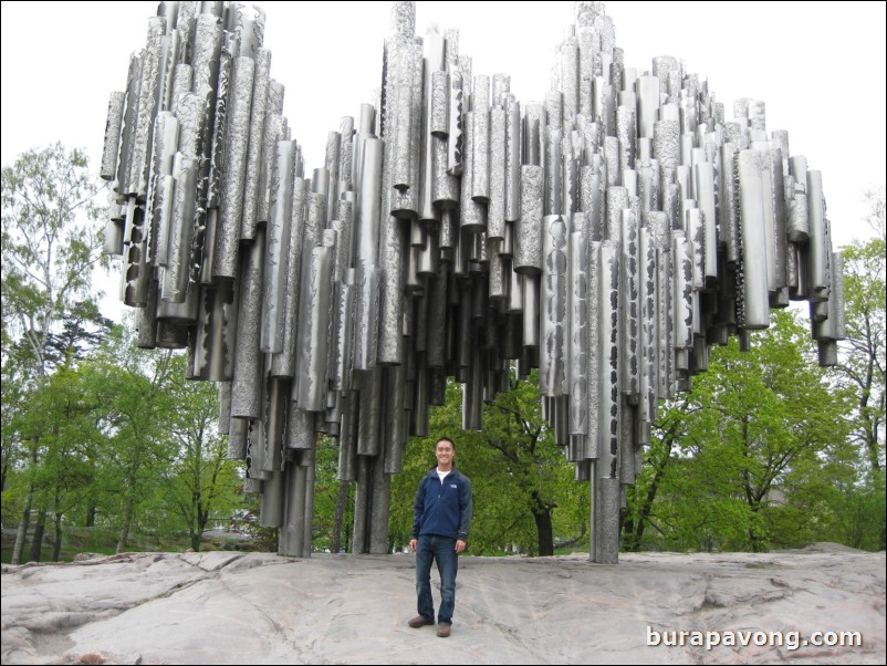 The Sibelius Monument in Sibelius Park.