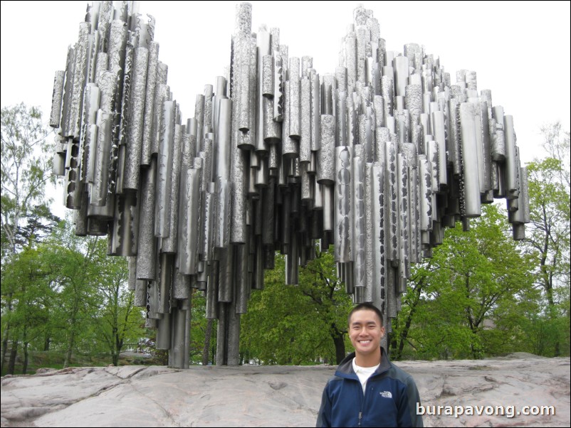 The Sibelius Monument in Sibelius Park.