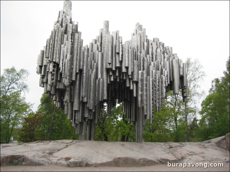 The Sibelius Monument in Sibelius Park.