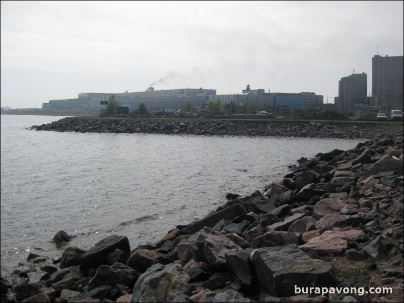 Kaivopuisto park, one of the oldest and best known parks in central Helsinki. Gulf of Finland.