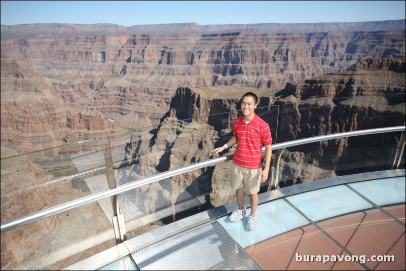 On the Grand Canyon Skywalk.