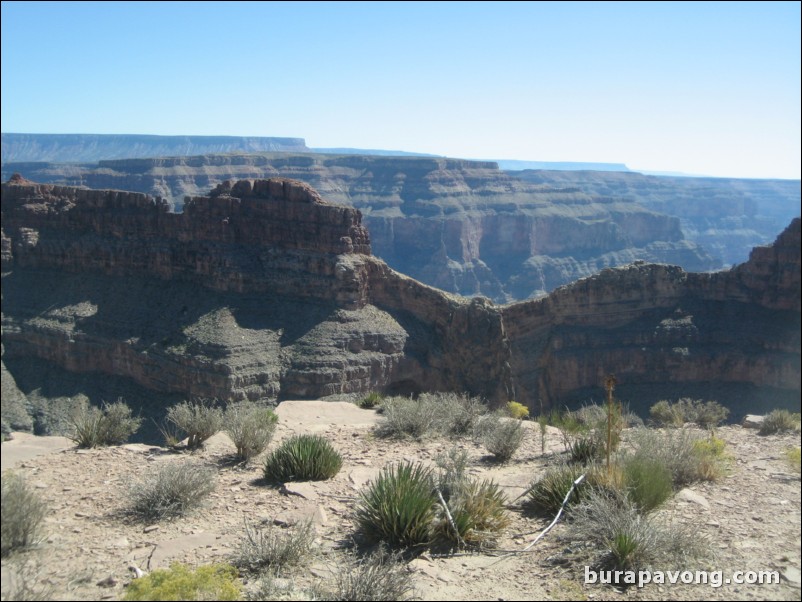 Grand Canyon West Rim.  Eagle Rock.