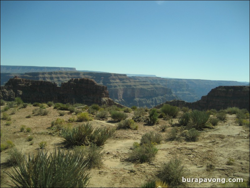 Grand Canyon West Rim.  Eagle Rock.