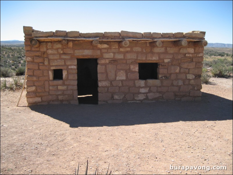 Grand Canyon West Rim.  Hualapai house.