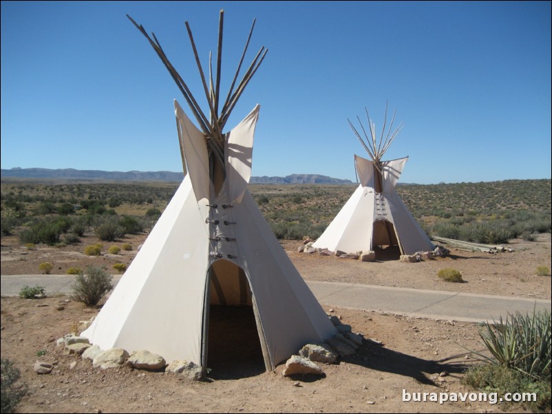 Grand Canyon West Rim.  Hualapai teepee.