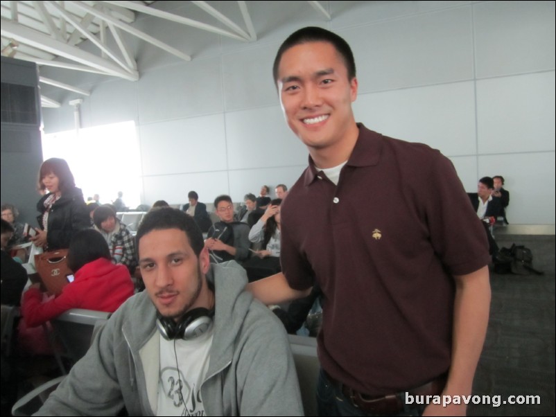 March 12, 2011 in Guangzhou, China airport. Josh Boone, former UConn Husky and New Jersey Net.