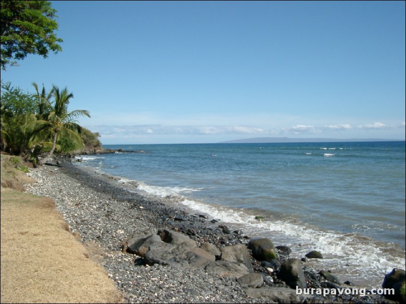 A beach in Lahaina.