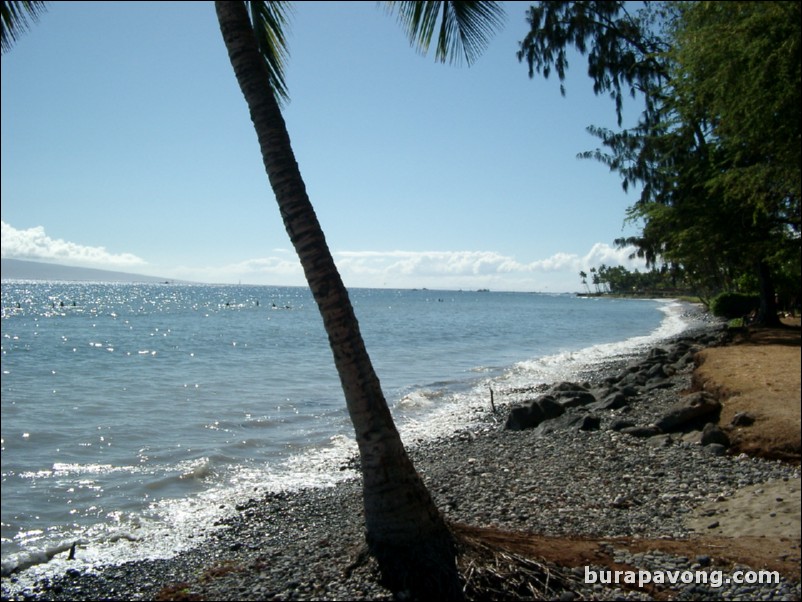 A beach in Lahaina.