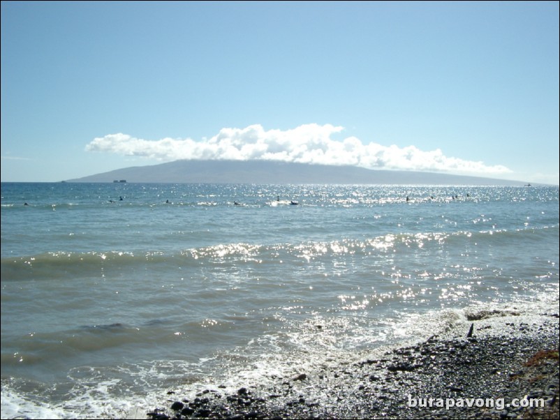 A beach in Lahaina.