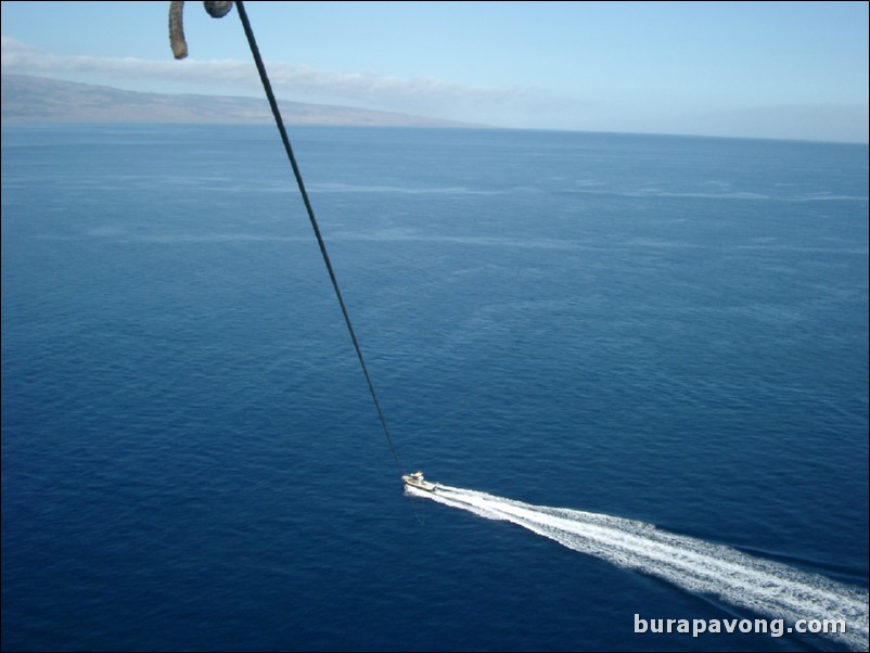 Parasailing in Lahaina. View from 900 feet.