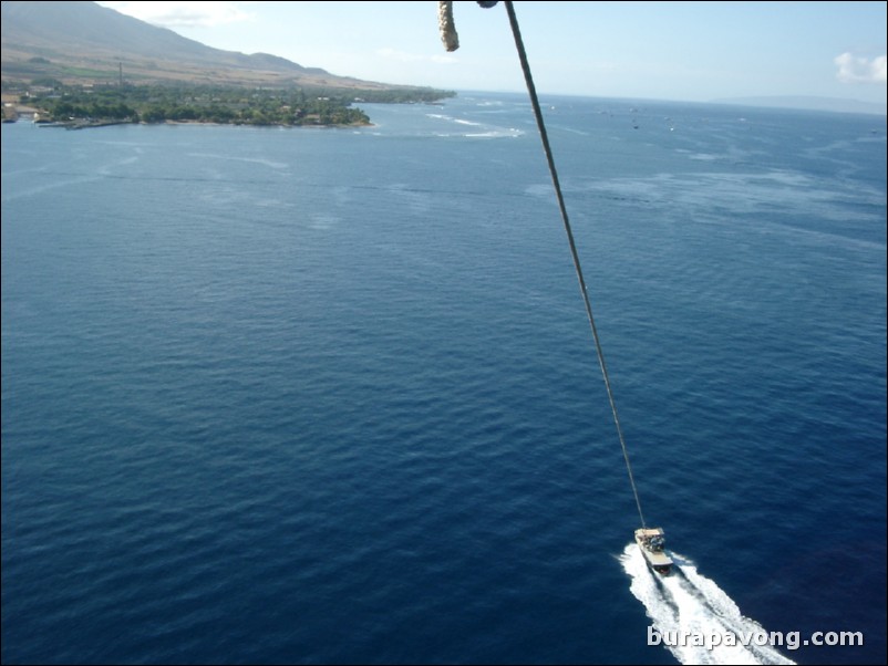 Parasailing in Lahaina. View from 900 feet.