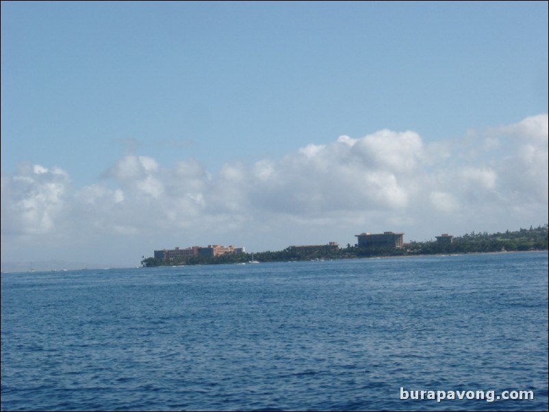 Lahaina coastline.