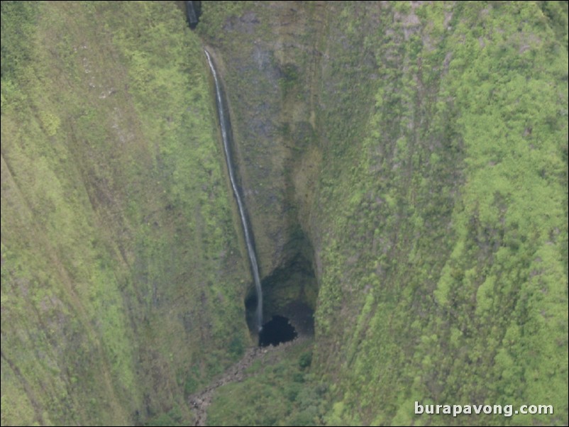 Views of Maui from inside helicopter.