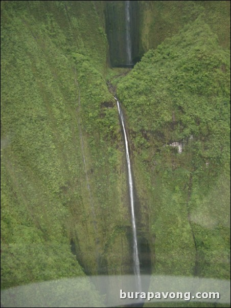 Views of Maui from inside helicopter.