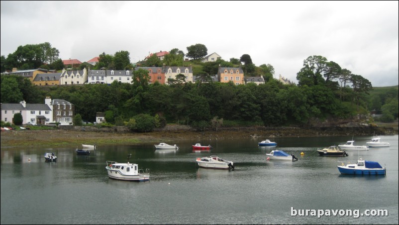 Portree harbour.