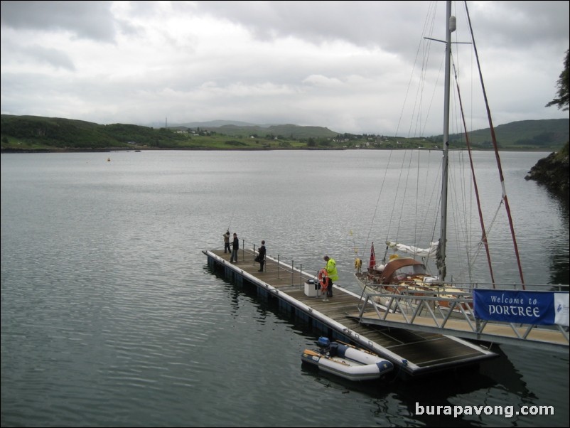 Portree harbour.