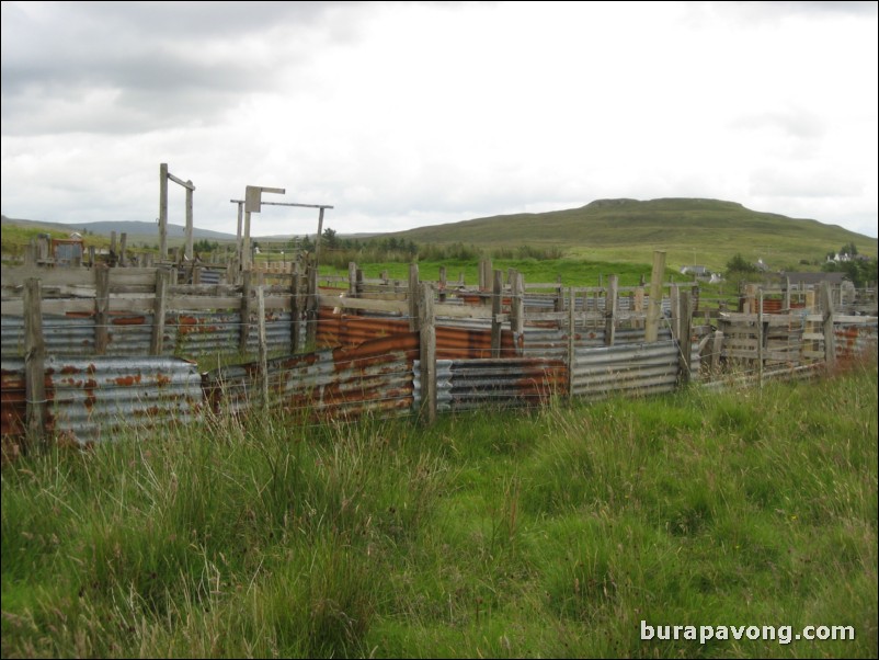 Empty sheep farm.