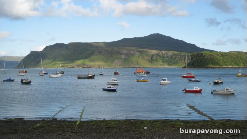 Portree harbour.